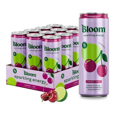 Bloom Sparkling Energy Cherry Lime