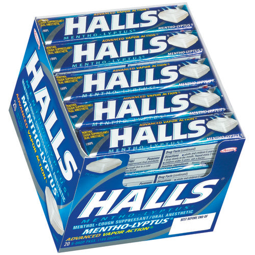 Halls Base:Mentho-Lyptus Menthol Drops
