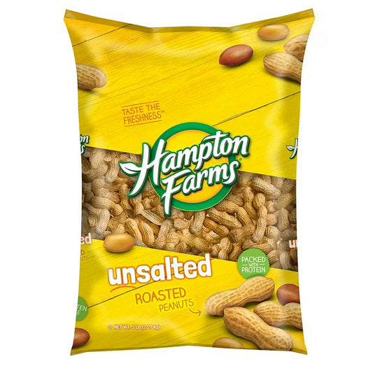 Hampton Farms Unsalted Roasted Peanuts