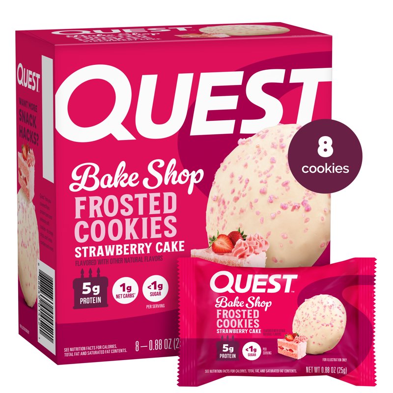 Quest Protein Frosted Cookies Strawberry Cake - 1.76 oz