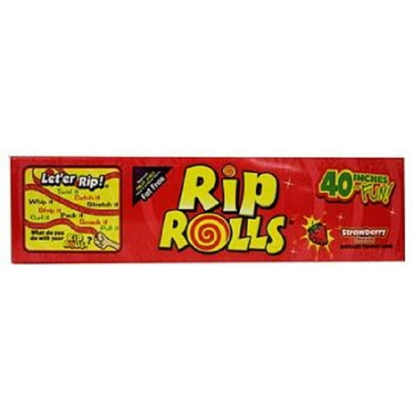 Rip Rolls Candy, Strawberry