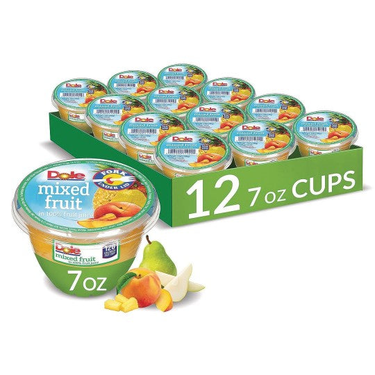 Dole - In 100% Fruit Juices w/Fork Under Lid - 7.00 OZ