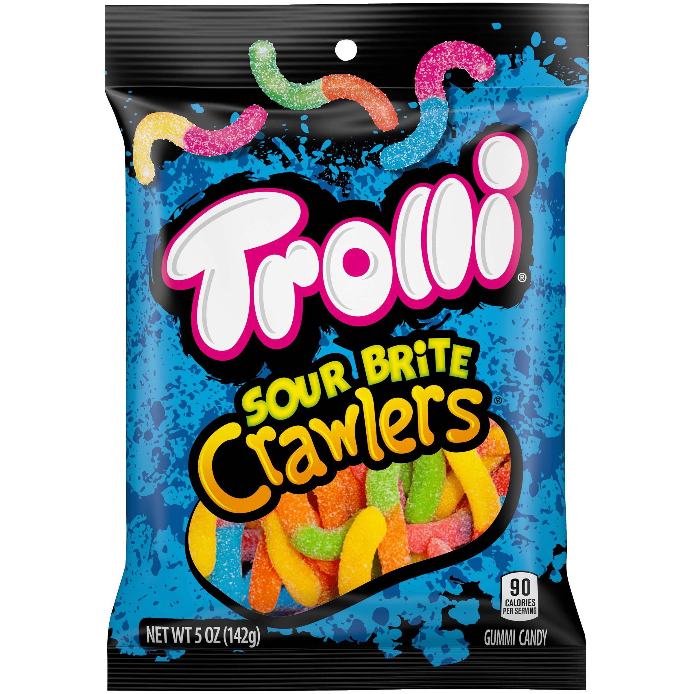 Trolli Sour Brite Crawlers Gummy Worms - 5 oz