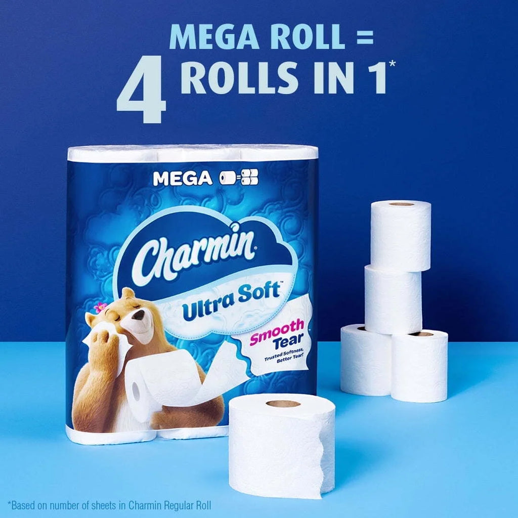 Charmin Ultra Soft Smooth Tear Mega Roll 4 in 1 Comparison