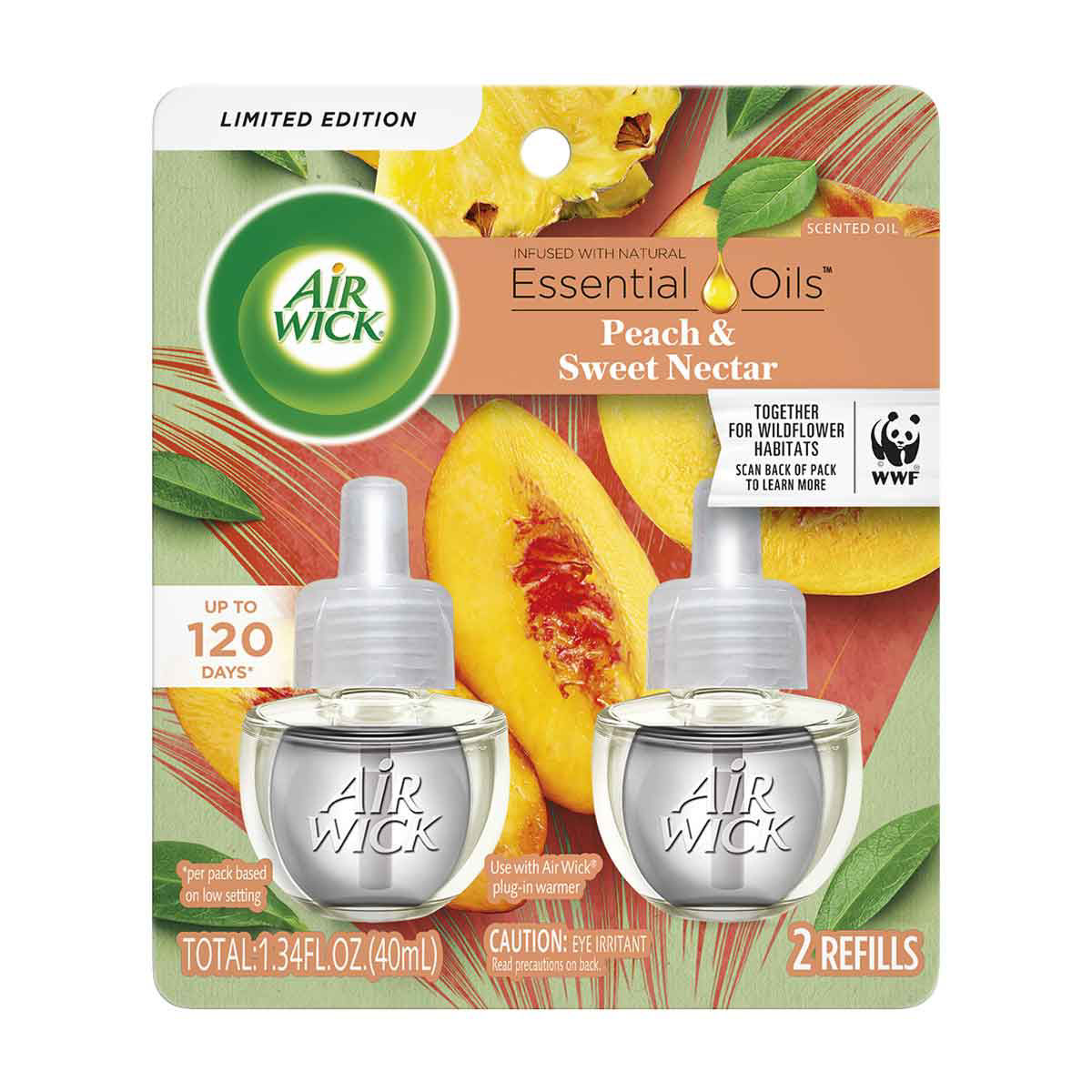 Air Wick Peach & Sweet Nectar Starter Kit - Warmer + 2 Refills