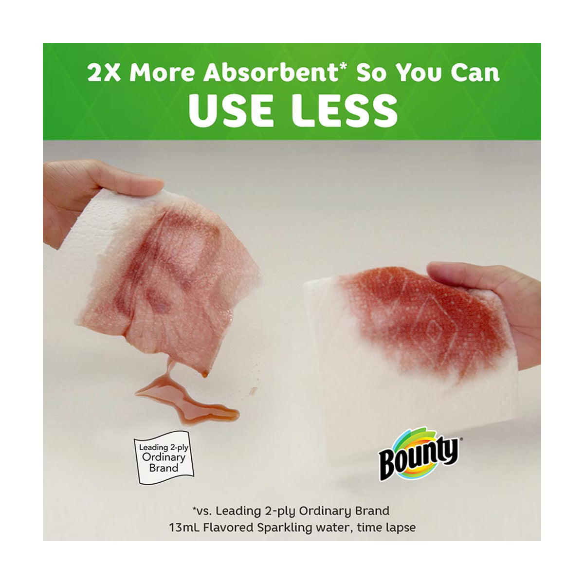 Bounty Quick-Size Paper Towels, White, 6 Double Plus Rolls = 15 Regular Rolls