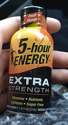 5 Hour Energy Extra Strength Peach Mango - 1.93 fl oz Shot
