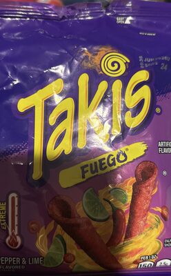 Takis Fuego Hot Chili Pepper & Lime