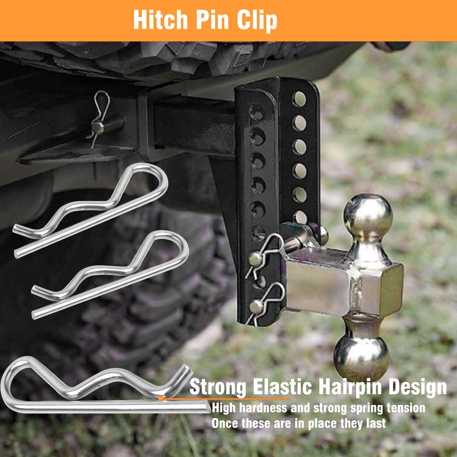 Heavy Duty Steel Hitch Pins and Clips