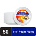 Hefty Everyday Foam Soak Proof Snack 7 IN Plates 54 Ct 45/pt 8/cs