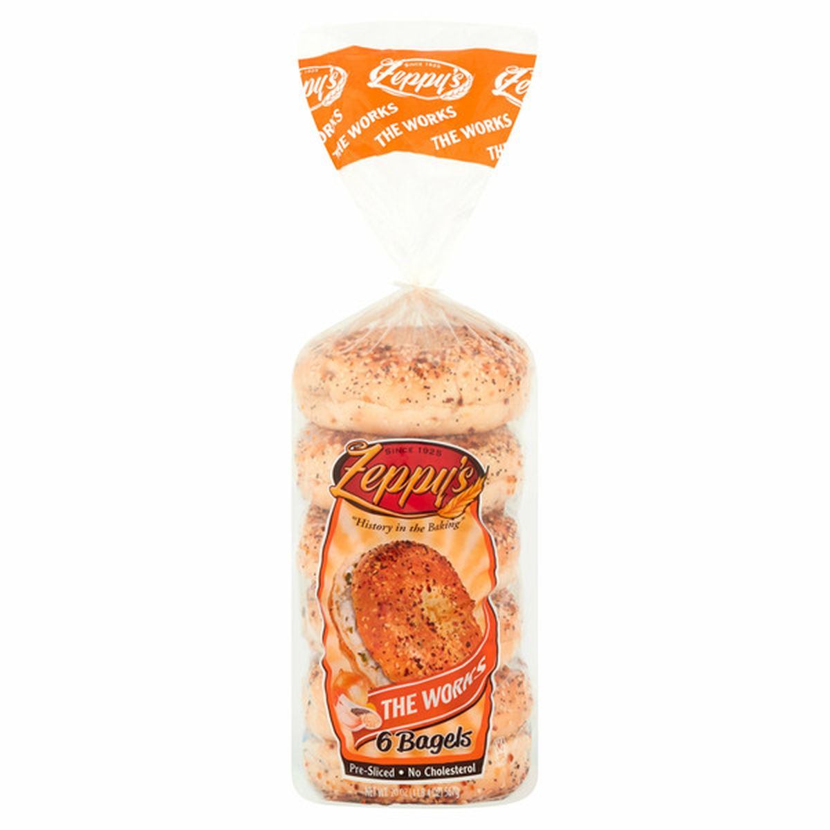 Zeppy's Plain Bagels - Fresh Baked - 6 Count