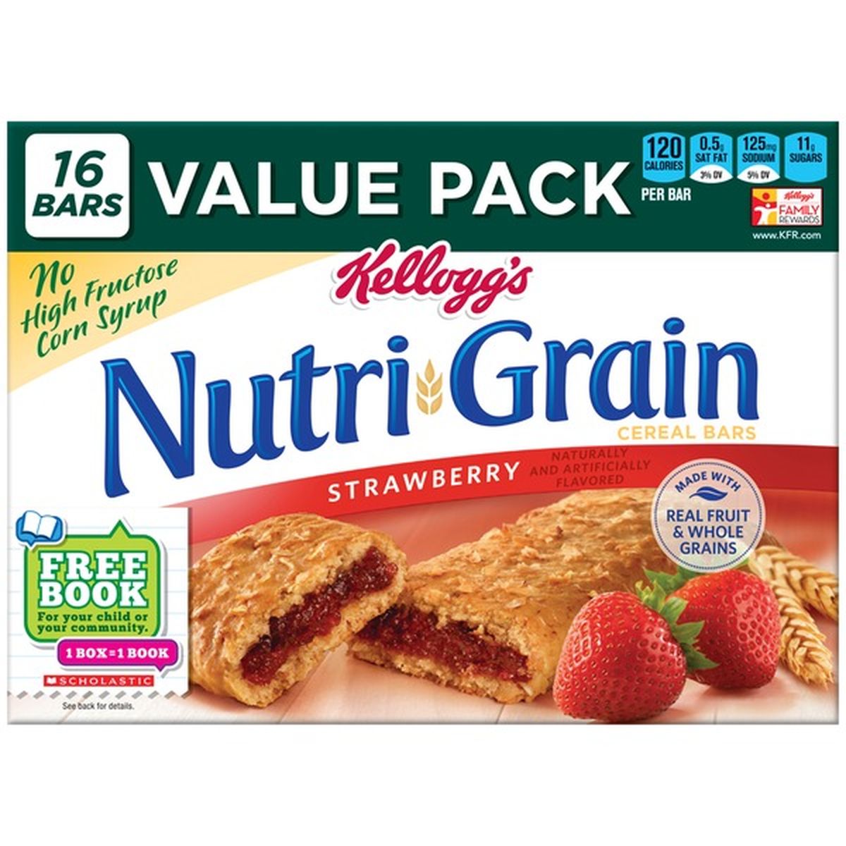 Kellogg's:Nutri-Grain Strawberry 1.3 Oz