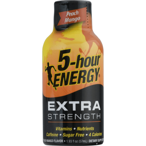 5 Hour Energy Extra Strength Peach Mango - 1.93 fl oz Shot