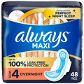 Always Maxi Size 4 Overnight Pads - 16 Count
