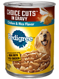 Pedigree Choice Cuts in Gravy Chicken and Rice Single 13.2oz Can