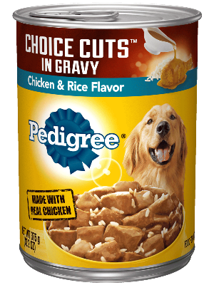 Pedigree Choice Cuts in Gravy Chicken and Rice Single 13.2oz Can