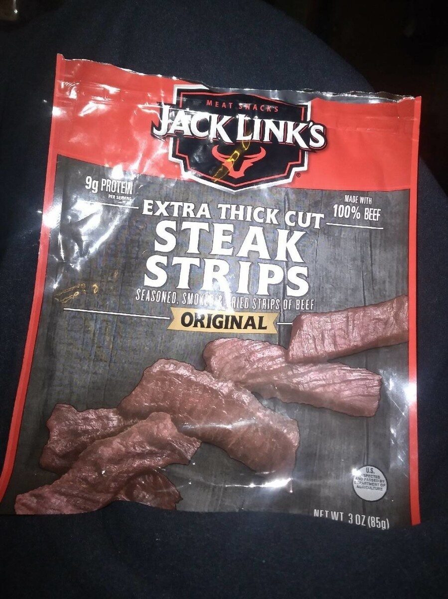 Jack Links Extra Thick Cut Steak Strips Original