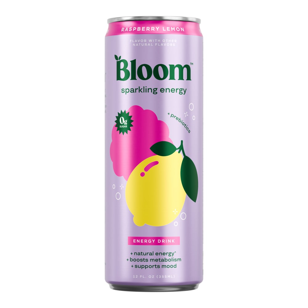 Bloom Sparkling Energy Rasberry Lemon