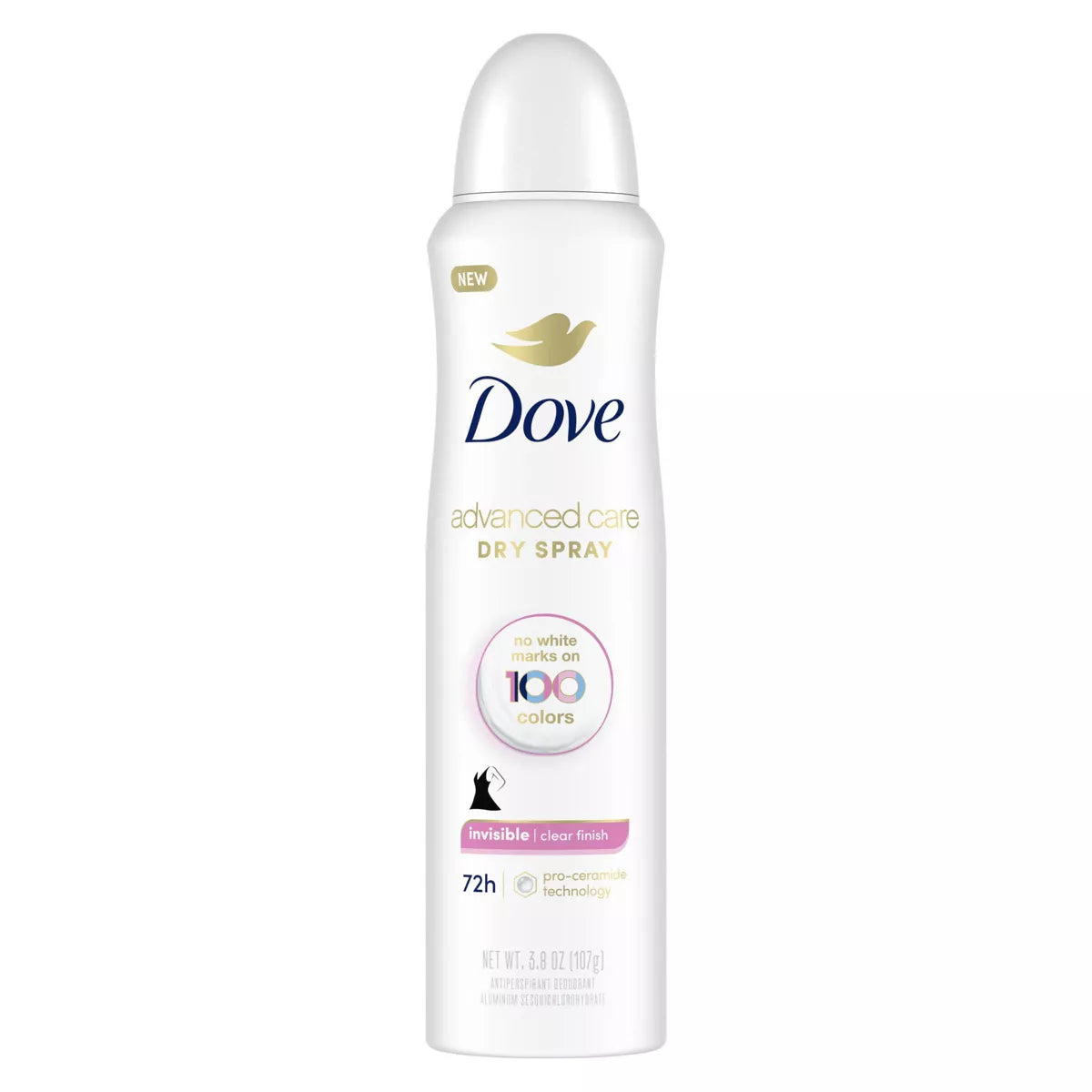 Dove Advanced Care Invisible Clear Finish 72-Hour Antiperspirant Dry Spray