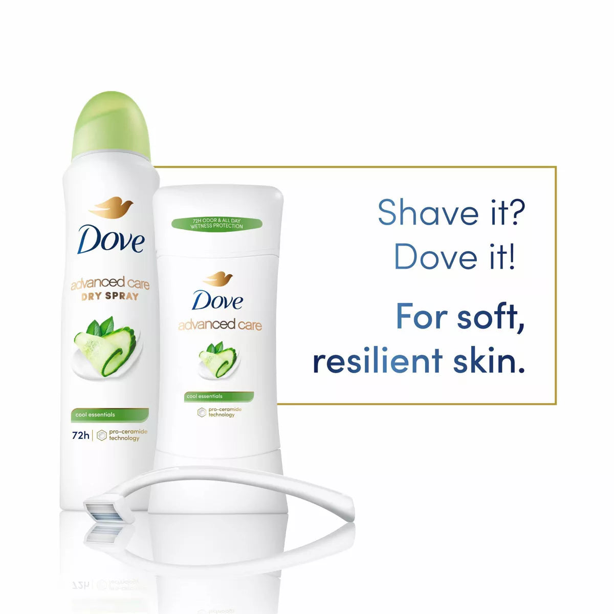 Dove Beauty Advanced Care Cool Essentials 72-Hour Women's Antiperspirant & Deodorant Dry Spray