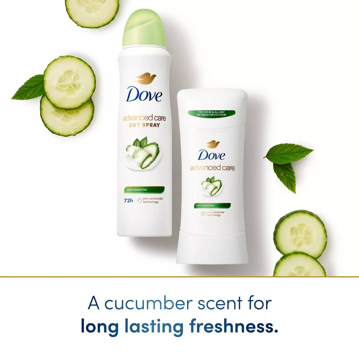 Dove Advanced Care Cool Essentials 72-Hour Women's Antiperspirant Dry Spray