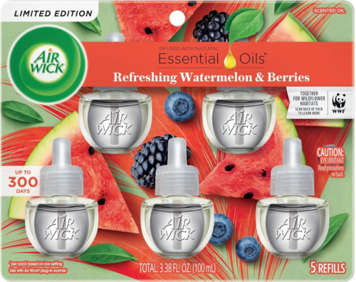 Air Wick Scented Oil Refill Fresh Watermelon & Berries - 6 Count