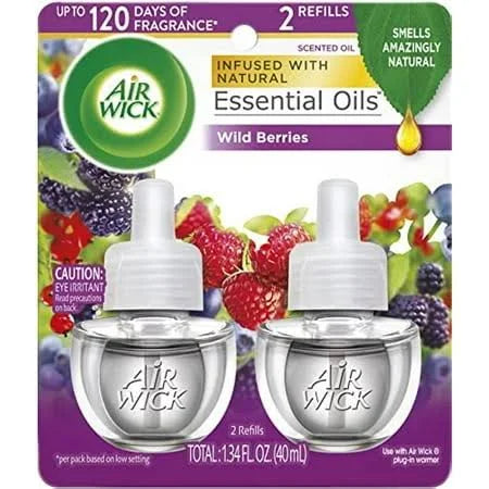 Air Wick Essential Oils Wild Berries Refills - 2 Pack