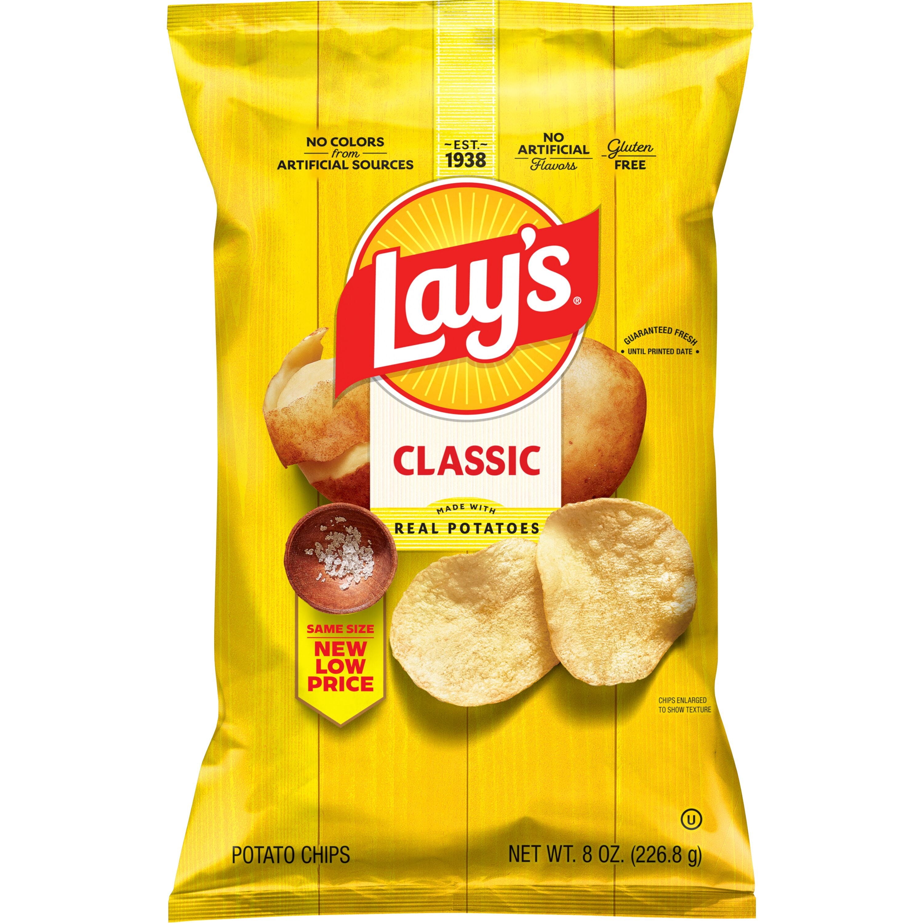 Lay's Classic Potato Chips - Snack Bag